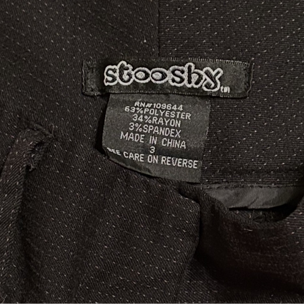 Stooshy Black Juniors  Pants
